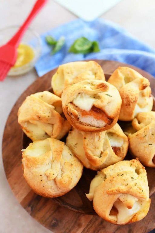 Chicken Parmesan Crescent Roll Pizza