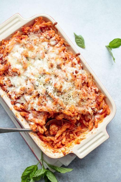 Chicken Parmesan Pasta Bake