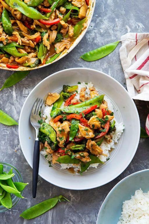 Chicken Satay Stir Fry