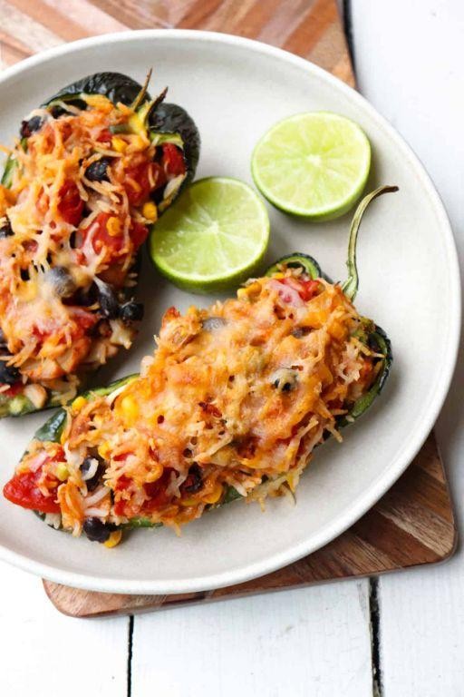 Chicken Satay Stuffed Peppers