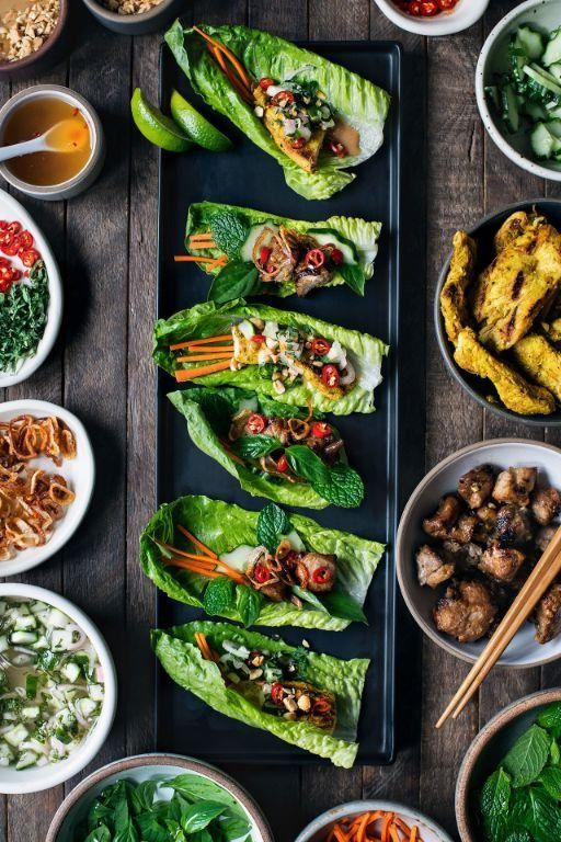 Chicken Satay Wraps with Cucumber Relish