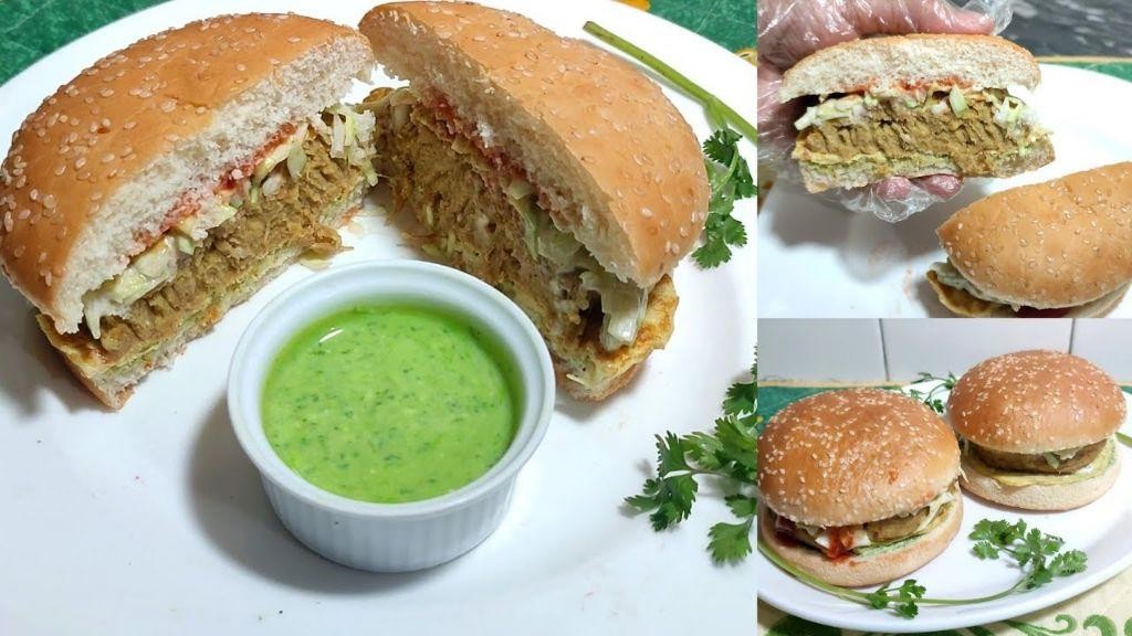 Chicken Shami Kabab Burger