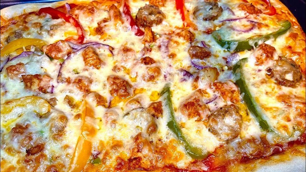 Chicken Shami Kabab Pizza