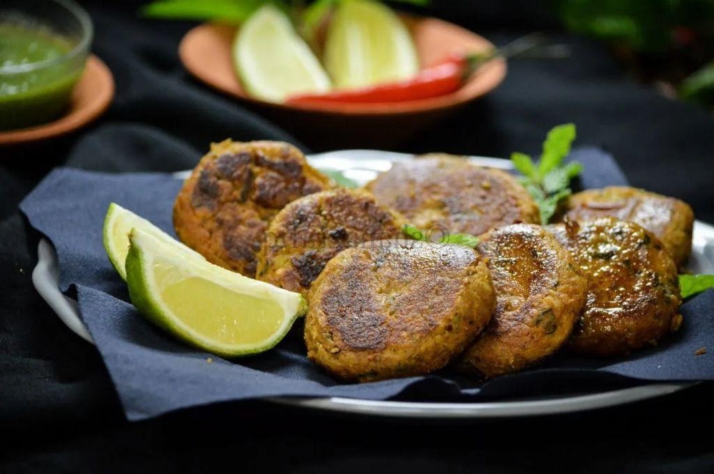 Chicken Shami Kabab with BBQ Sauce