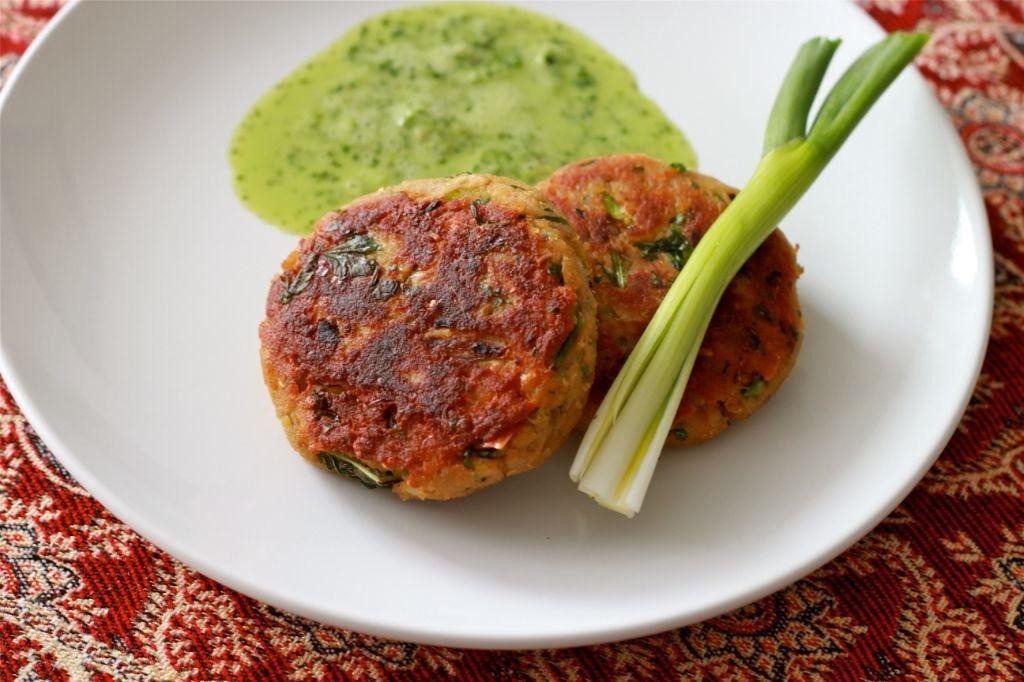 Chicken Shami Kabab with Sweet Chili Sauce