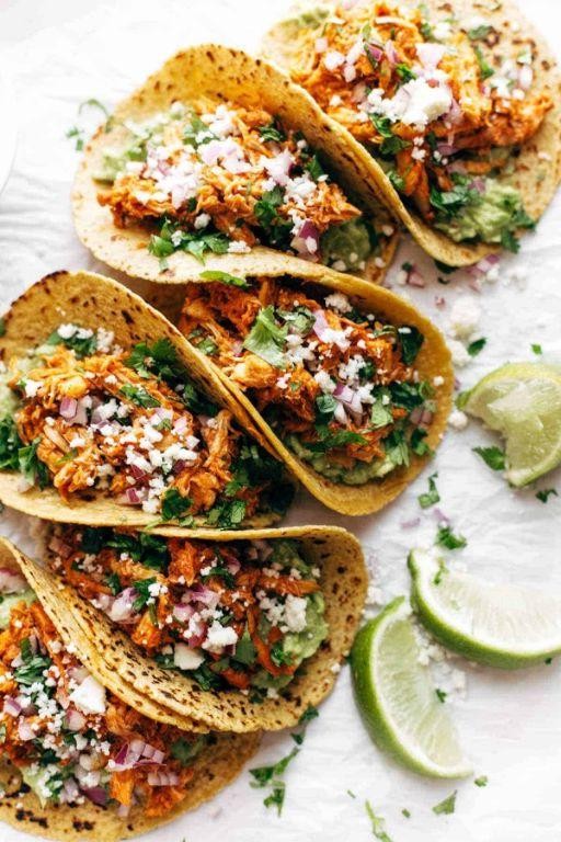 Chicken Tinga Street Tacos