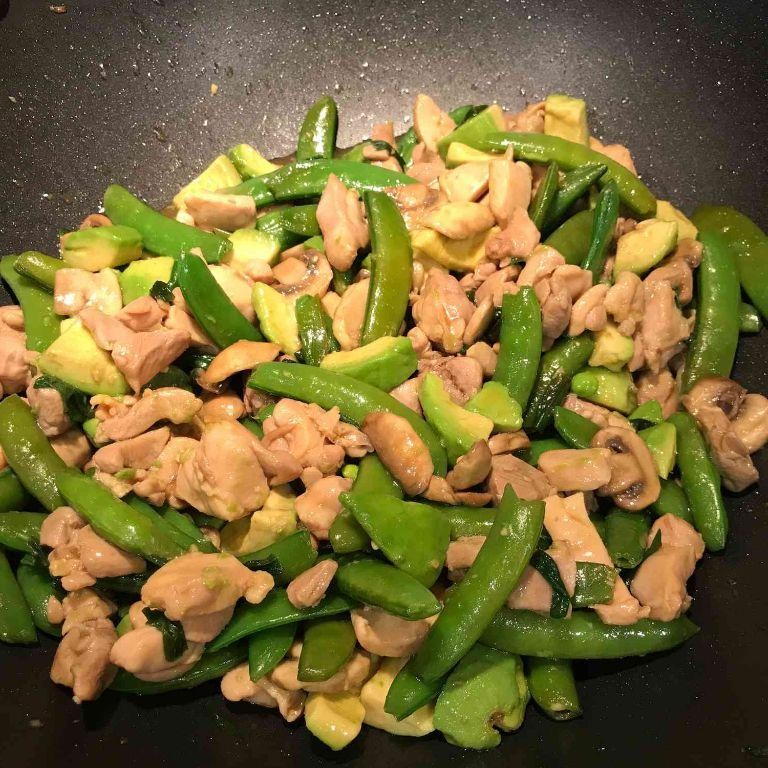 Chicken and Avocado Stir Fry