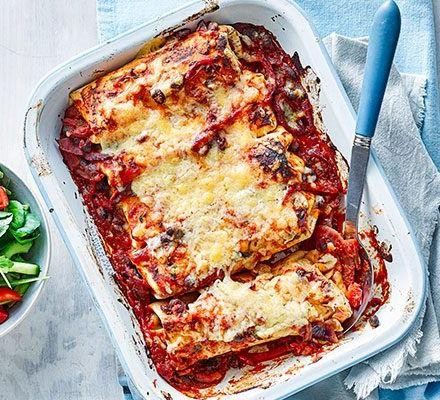 Chicken and Bean Enchiladas