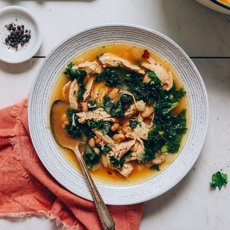 Chicken and Bean Soup with Kale
