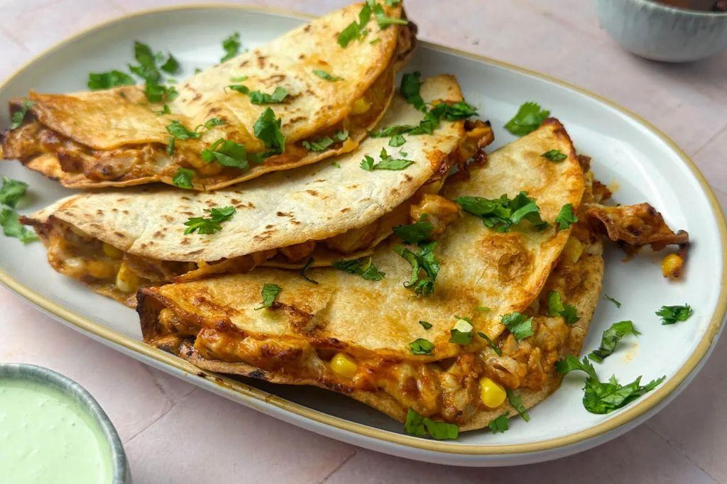 Chicken and Cottage Cheese Quesadillas