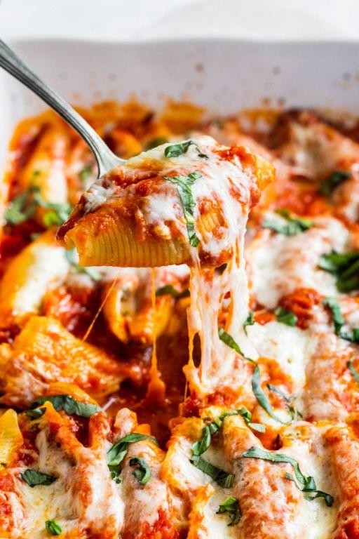 Chicken and Cottage Cheese Stuffed Shells