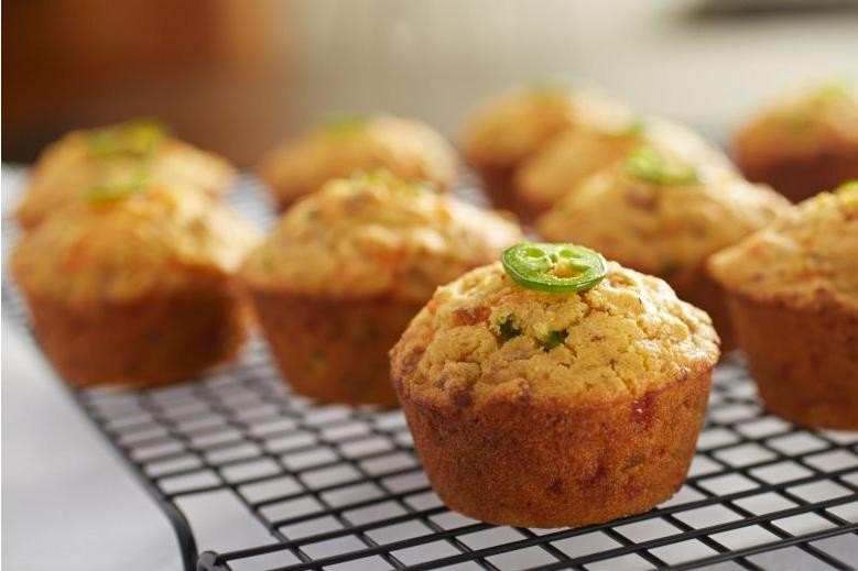 Chicken and Jalapeno Cornbread Muffins