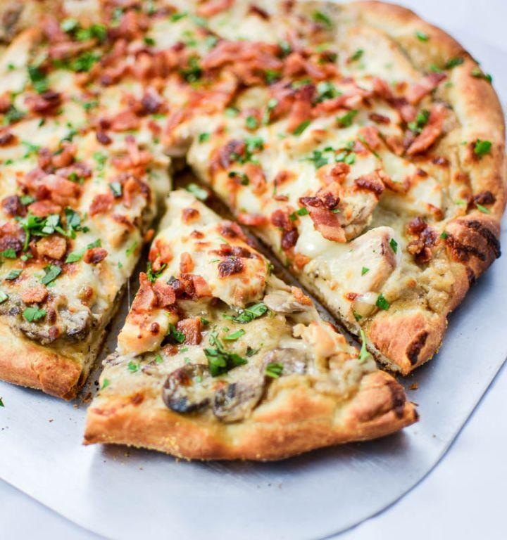 Chicken and Mushroom Pizza