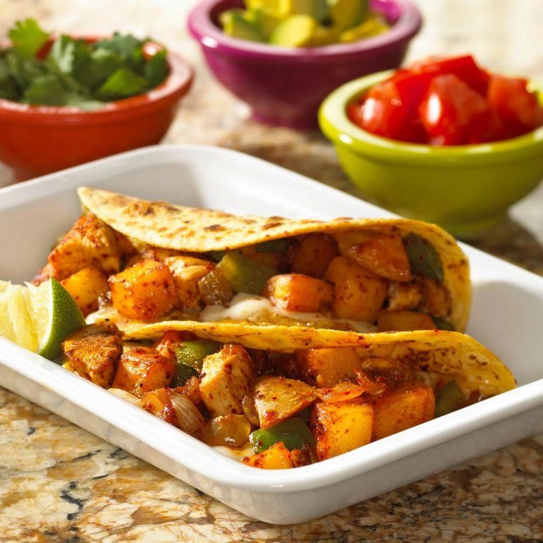 Chicken and Potato Tacos
