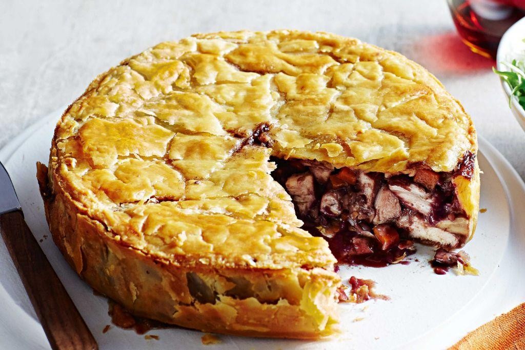 Chicken and Red Wine Pie