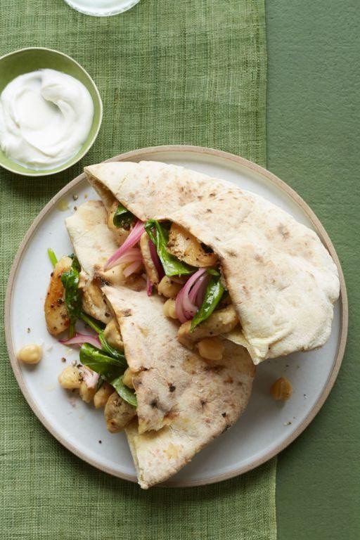 Chicken and Spinach Pita