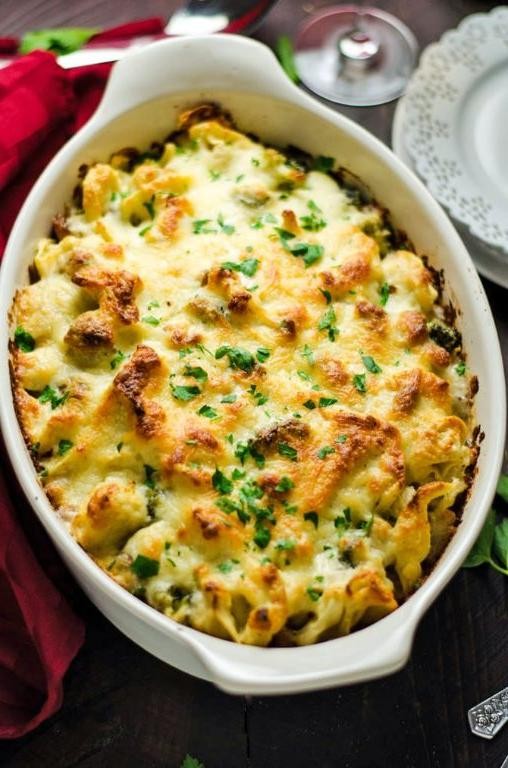 Chicken and Tortellini Casserole with Broccoli