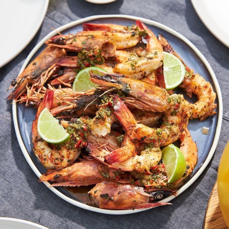 Chili Lime Grilled Prawns