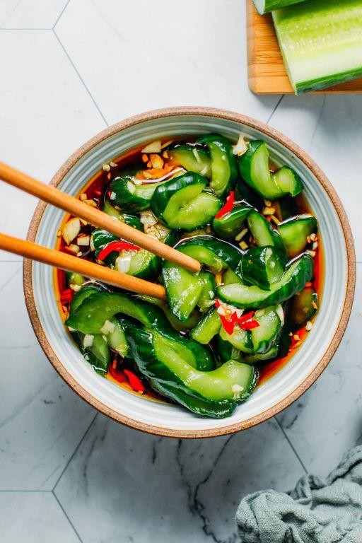 Chili Lime Pickled Cucumbers