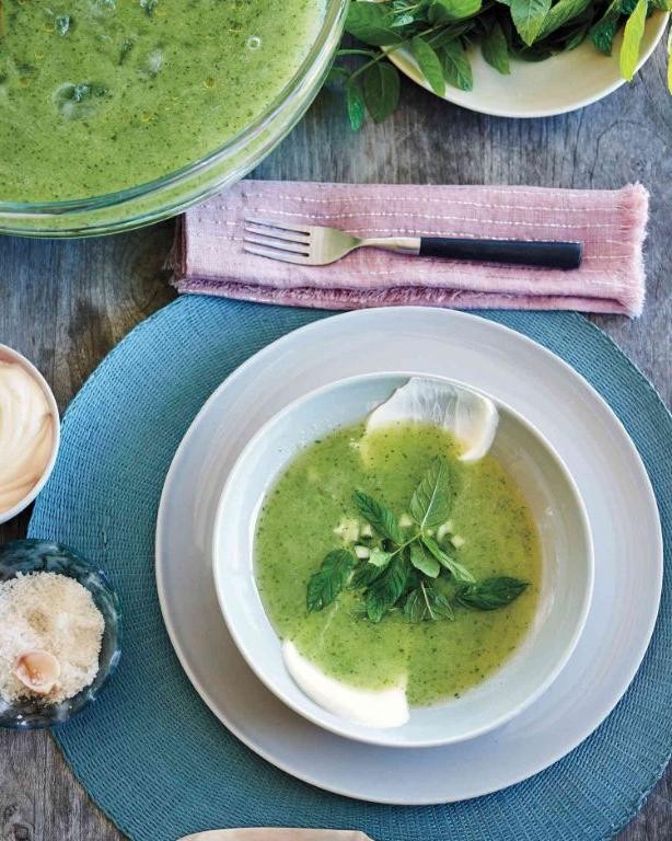 Chilled Melon Soup with Mint