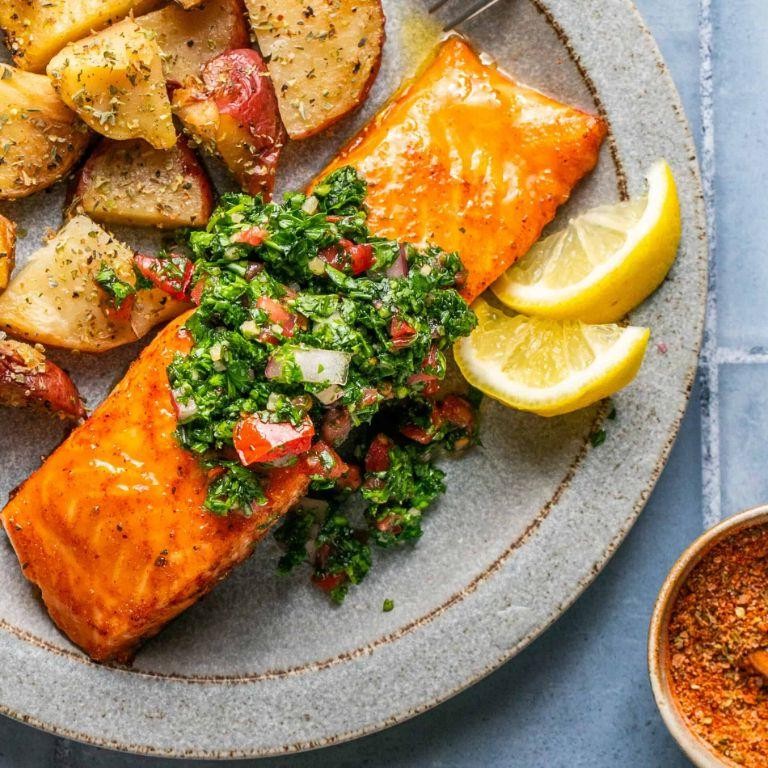 Chimichurri Marinated Salmon