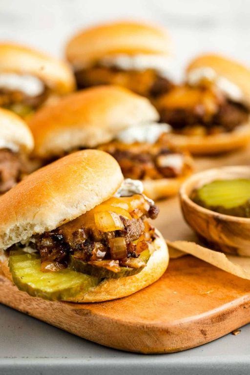 Chislick Sliders with Caramelized Onions