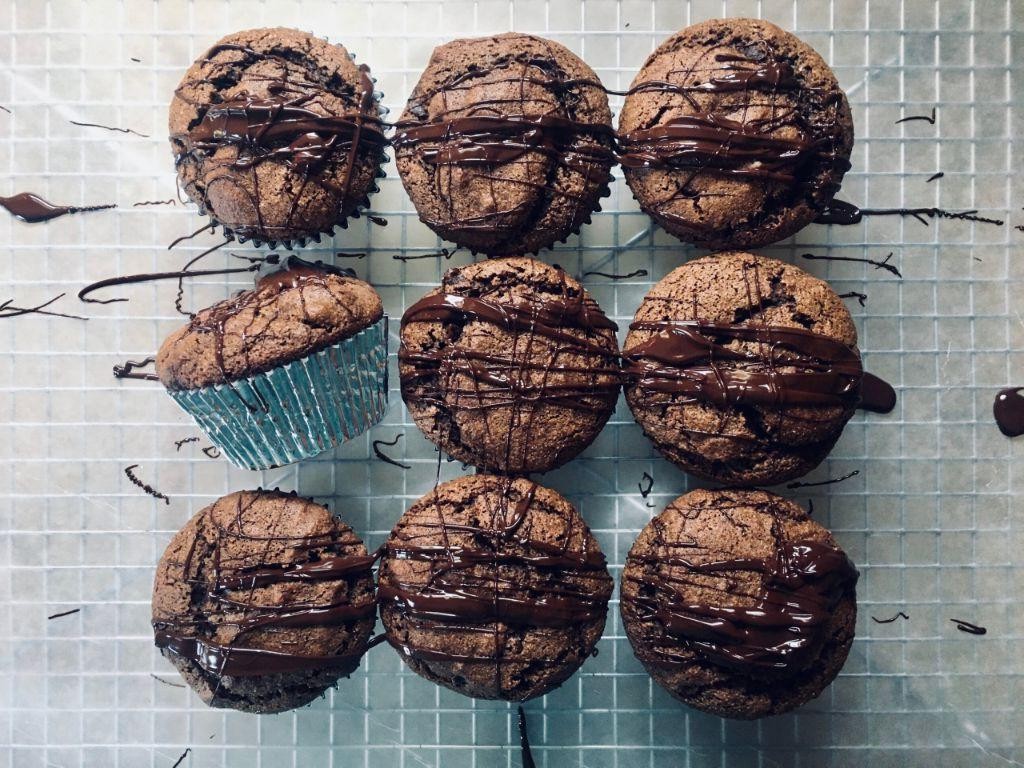 Chocolate Almond Muffins