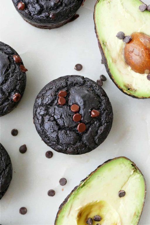Chocolate Avocado Muffins