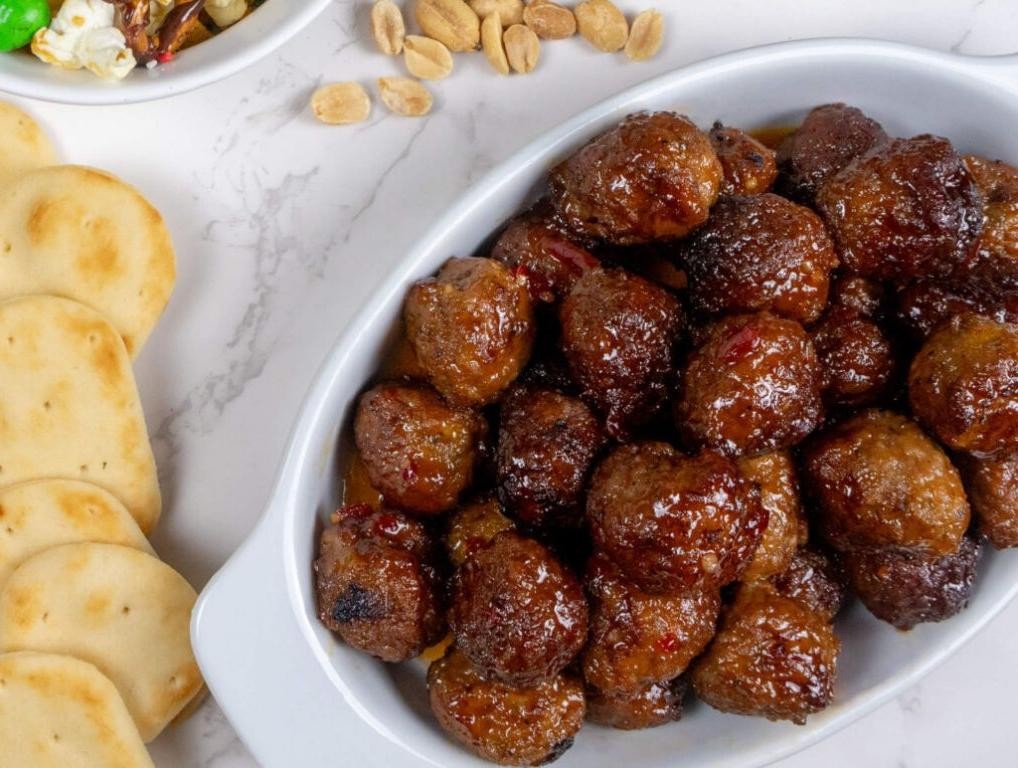 Chocolate Chili Crockpot Meatballs