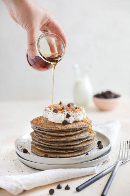 Chocolate Chip Buckwheat Pancakes