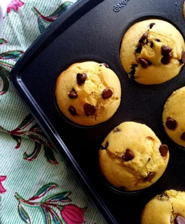 Chocolate Chip Mini Cornbread Muffins