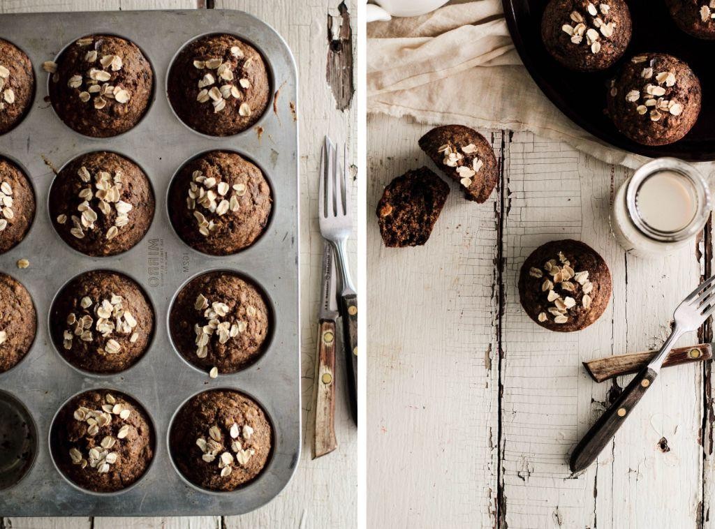Chocolate Flaxseed Muffins