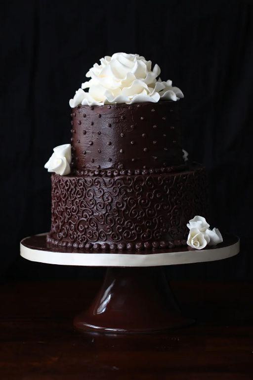 Chocolate Ganache Wedding Cake