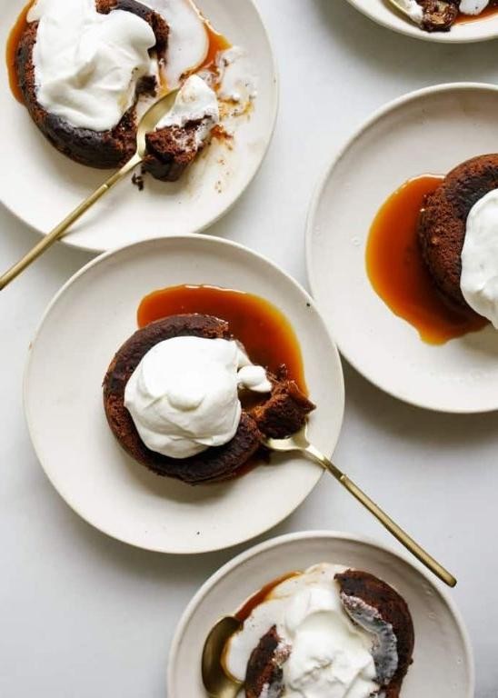 Chocolate Lava Cake with Bourbon Caramel