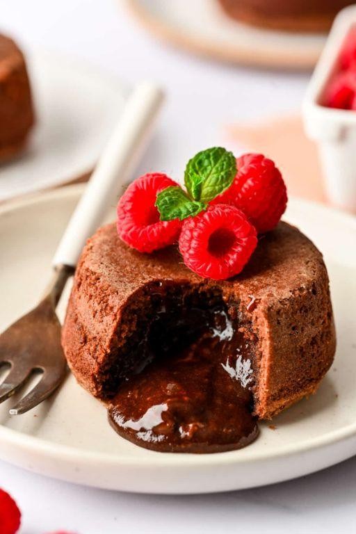 Chocolate Lava Cake with Hazelnut Spread