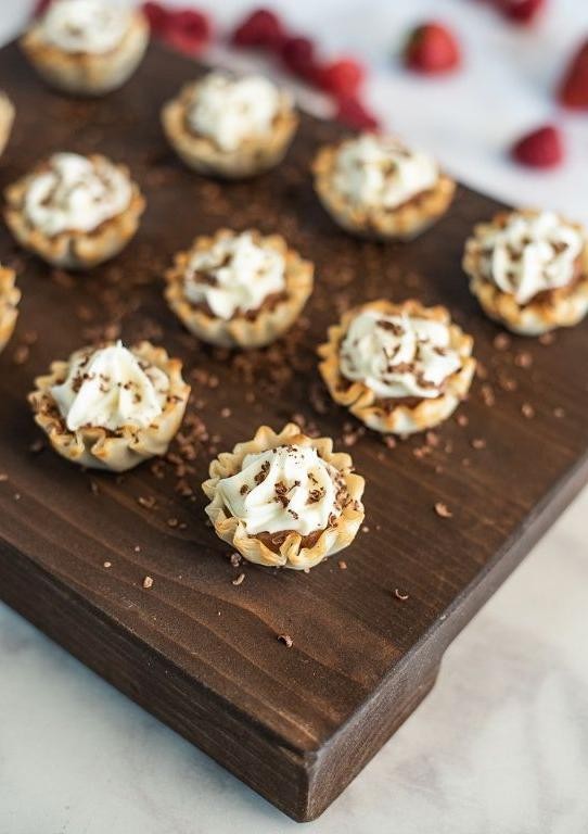 Chocolate Mousse Filled Mini Phyllo Shells