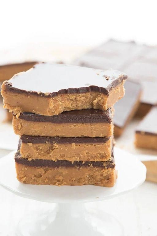 Chocolate Peanut Butter Keto Bars