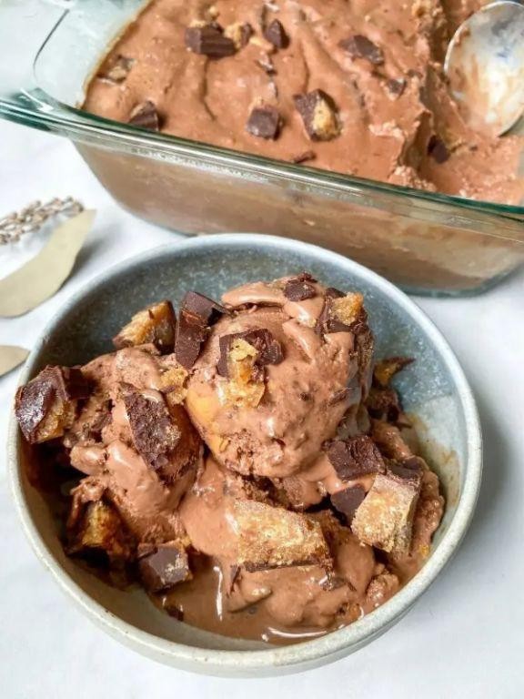 Chocolate Peanut Butter Protein Ice Cream