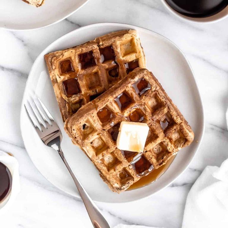 Chocolate Peanut Butter Waffles