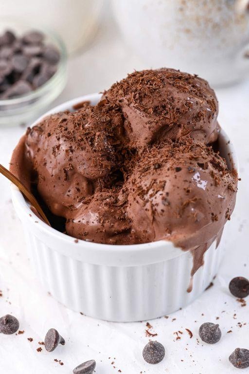 Chocolate Swirl Cottage Cheese Ice Cream