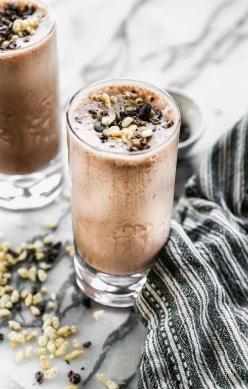 Chocolate Vanilla Protein Power Smoothie