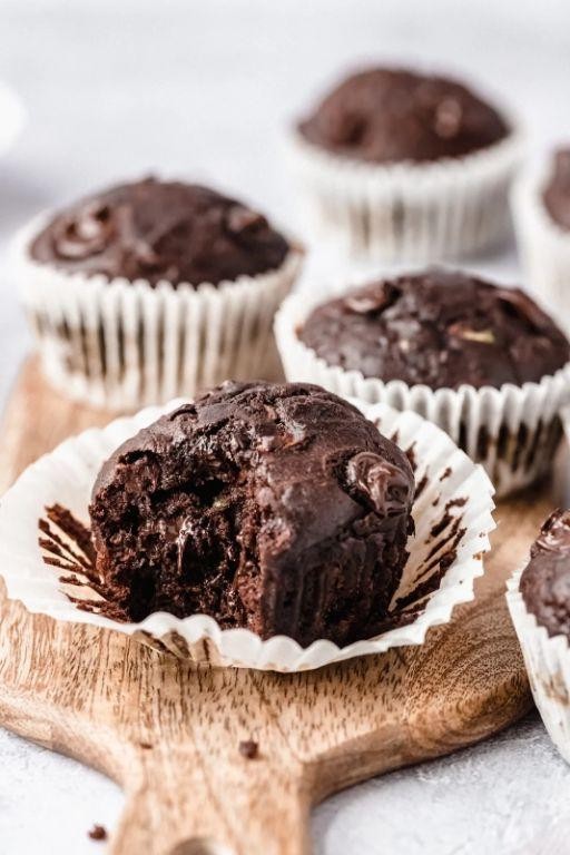Chocolate Zucchini Bread Muffins