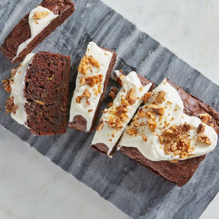 Chocolate Zucchini Bread with Cream Cheese Frosting