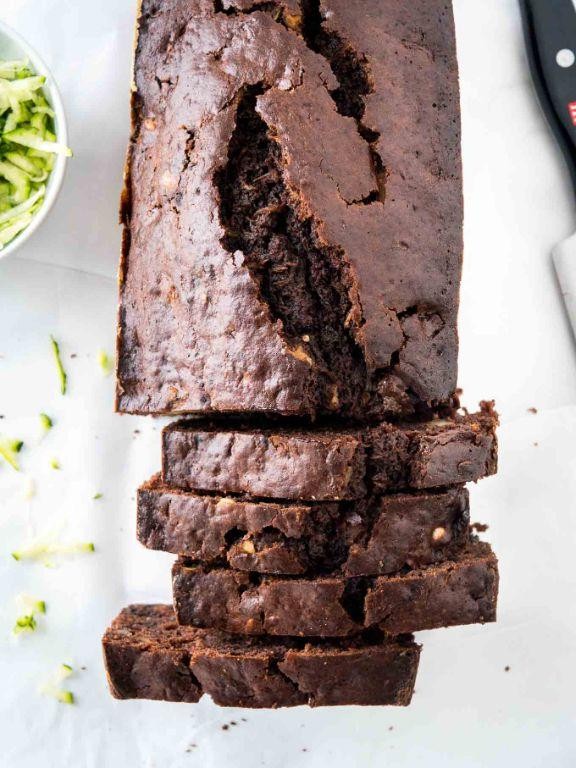 Chocolate Zucchini Bread with Walnuts