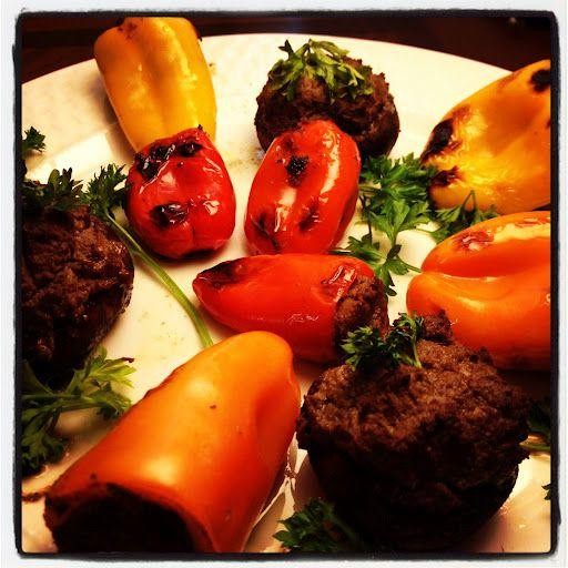 Chopped Liver Stuffed Mini Peppers