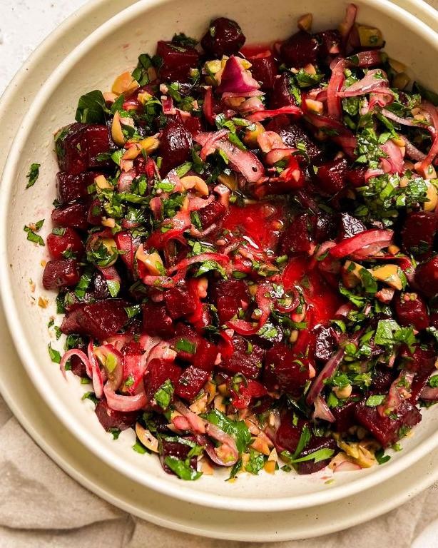 Chopped Liver and Pickled Beet Salad