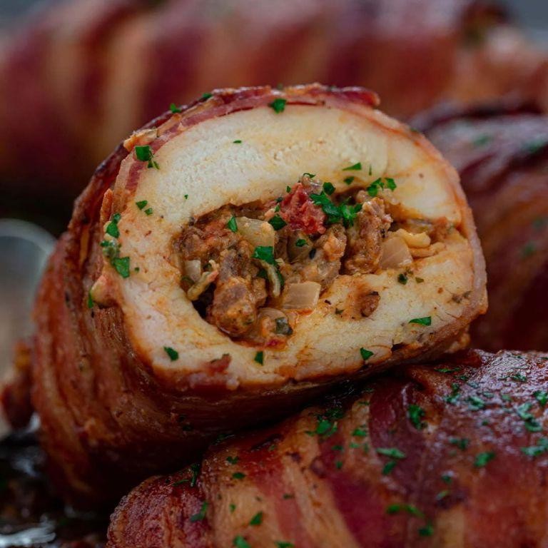 Chorizo and Mozzarella Stuffed Chicken Breast