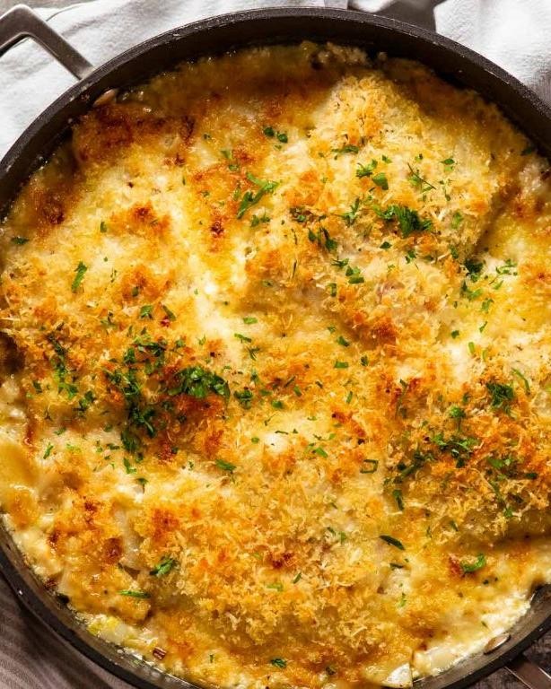Christmas Casserole with Fish and Potatoes