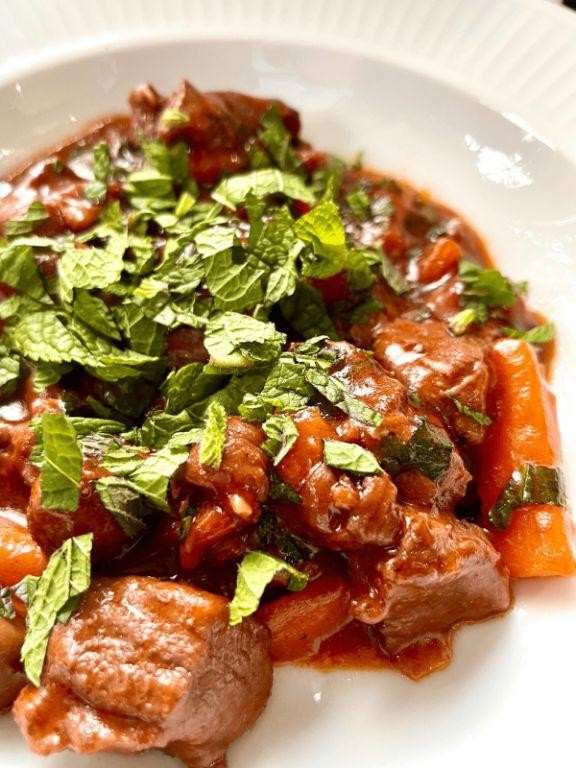 Christmas Casserole with Lamb and Mint