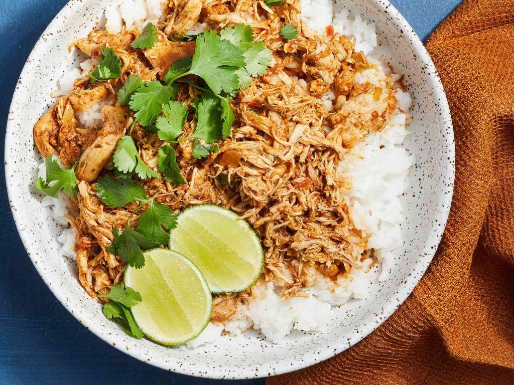 Cilantro Lime Chicken and Rice Crock Pot Dish